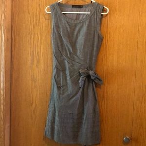 The Limited Gray Side Tie Sheath Dress